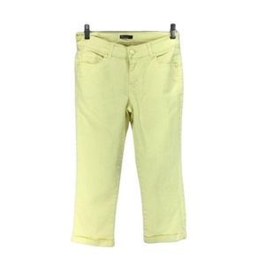 Reve‎ Yellow Cropped size 5 Skinny capri Jeans
